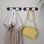 Металева настінна вішалка Orbis (чорна), фото 3