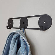 Металева настінна вішалка Orbis (чорна), фото 5