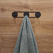 Металева настінна вішалка Orbis (чорна), фото 6