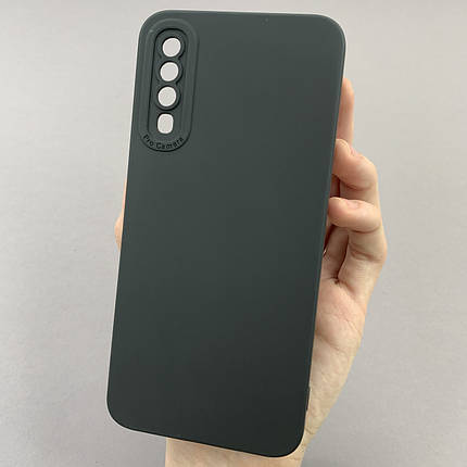 Чохол для Samsung Galaxy A50 чохол однотонний із захистом камери на телефон самсунг а50 чорний s2l, фото 1