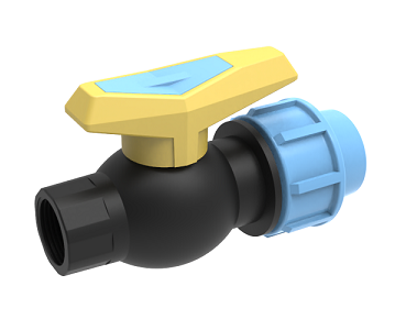 Кран кульовий ЗВ D50* 1 1/2" SantehPlast