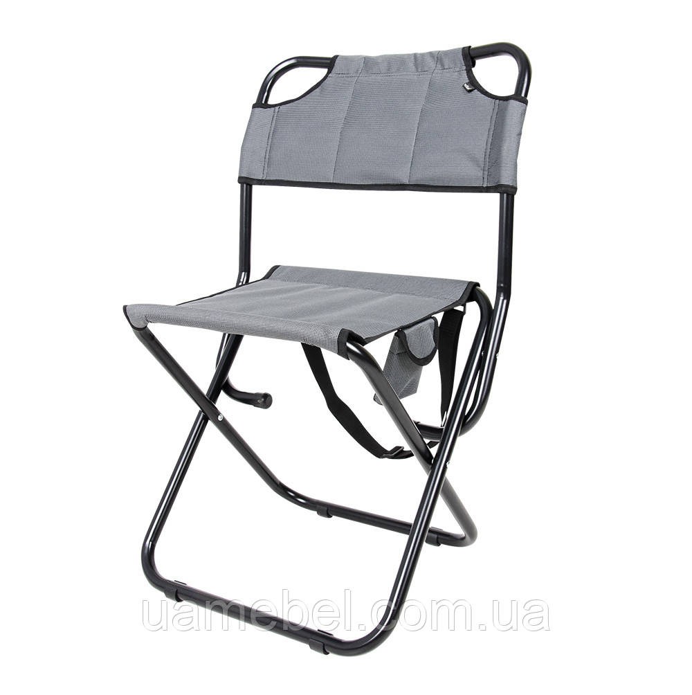 Стул со спинкой "Богатырь" Ø22 мм (меланж серый) 2010044, фото 1