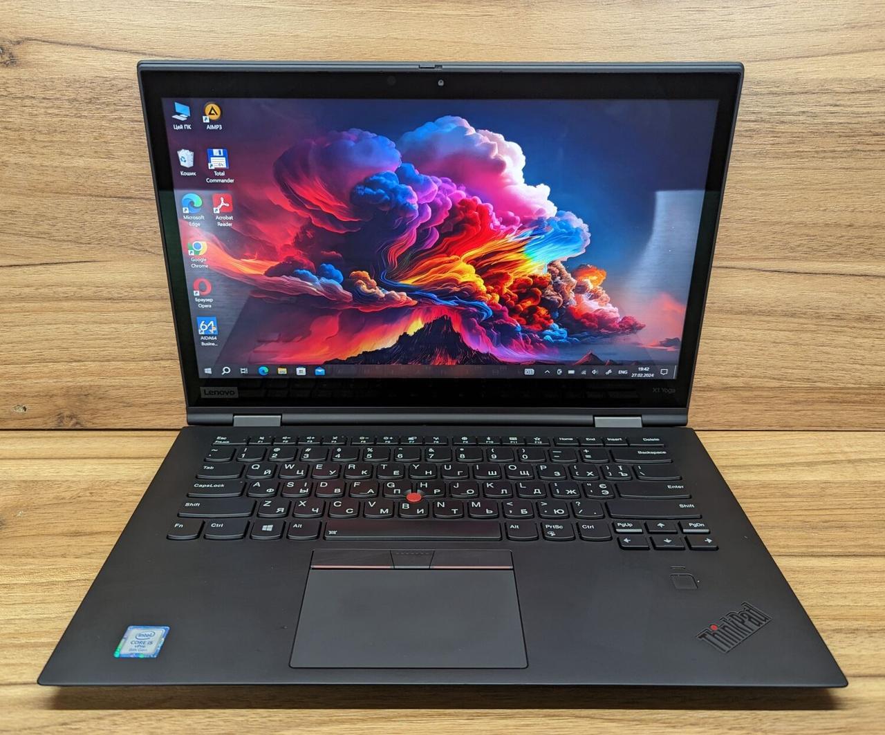 Б/в Ноутбук Lenovo ThinkPad X1 Yoga 3rd 14" 1920x1080 Touch| i5-8350U| 16GB RAM| 512GB SSD| UHD 620