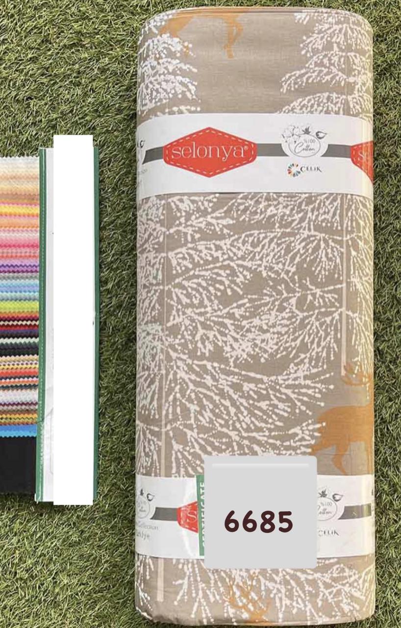 Тканина Ранфорс Новорічні принти Туреччина ширина 240 см, фото 1