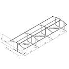 Експозитор для підлогових покриттів NP1 повний, стенд для ламінату 2700х2795 мм, стелаж під ламінат, експозитор для ламінтау, фото 3