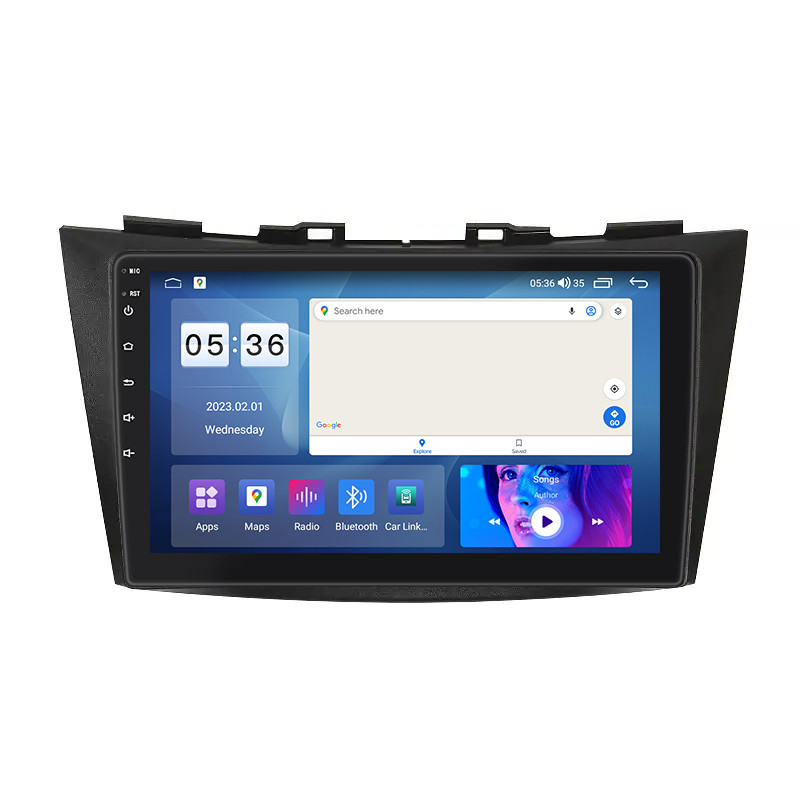 Штатна магнітола 9" Lesko для Suzuki Swift IV 2011-2013 4/64Gb CarPlay 4G Wi-Fi GPS Prime Сузукі Свіфт 5 шт.