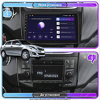 Штатна магнітола 9" Lesko для Suzuki Swift IV 2011-2013 6/128Gb 4G Wi-Fi GPS Top Сузукі Свіфт 4 шт., фото 3