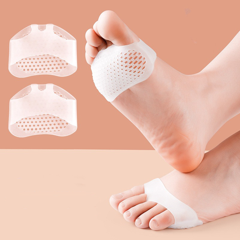 Подушечка під плюсну білий силікон. Медичні силіконові подушки під плюсну. Бандаж під плюсну, фото 1