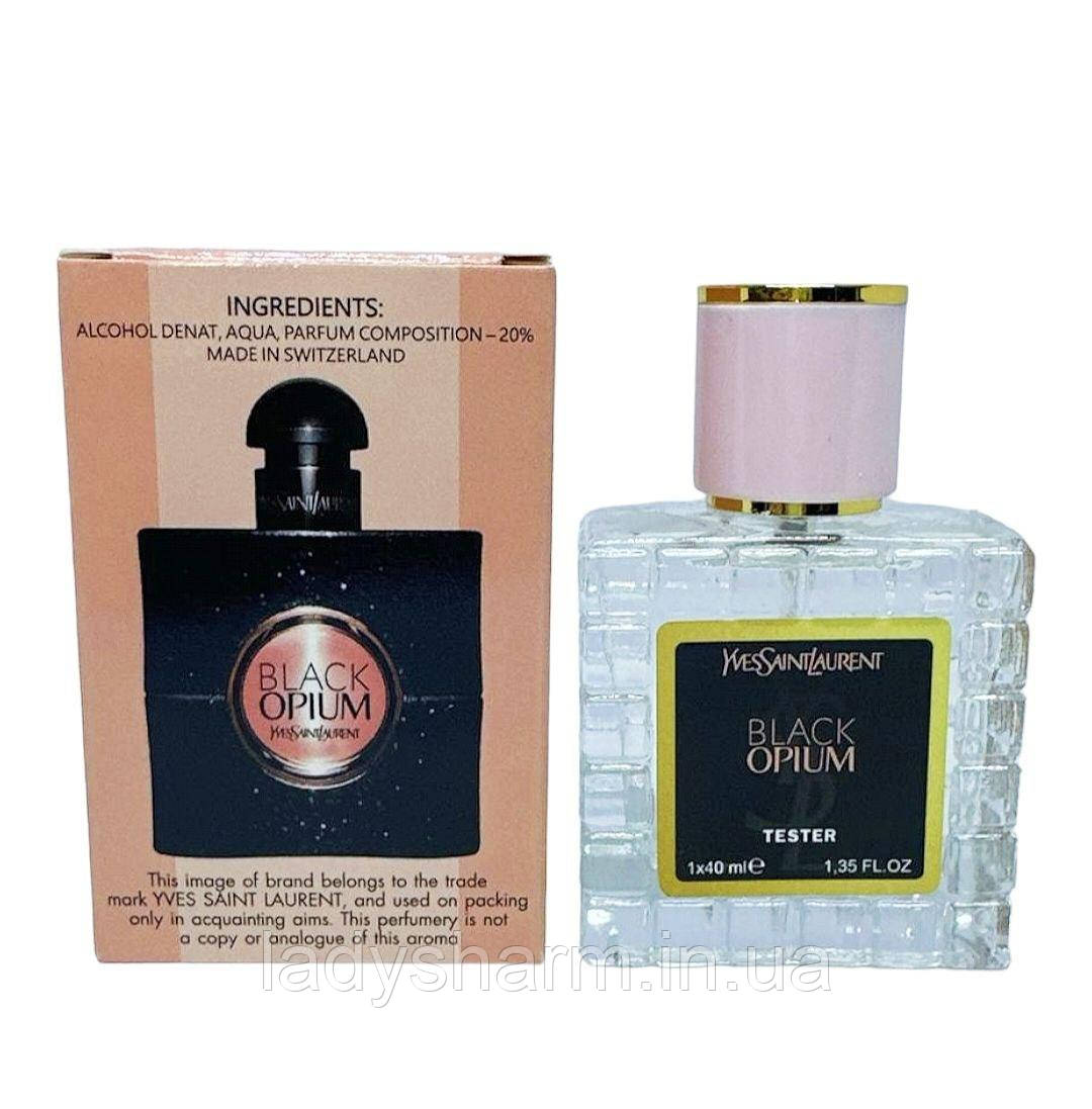 Tester Yves Saint Laurent Black Opium 40 ml ( Блек Опіум Ів Сен Лоран 40 мл.) , жіночі, фото 1