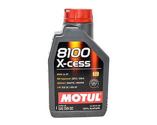 Моторна олива Motul 8100 X-cess 5W-30, 1 л. - ACEA A3/B4 / API CF, SL