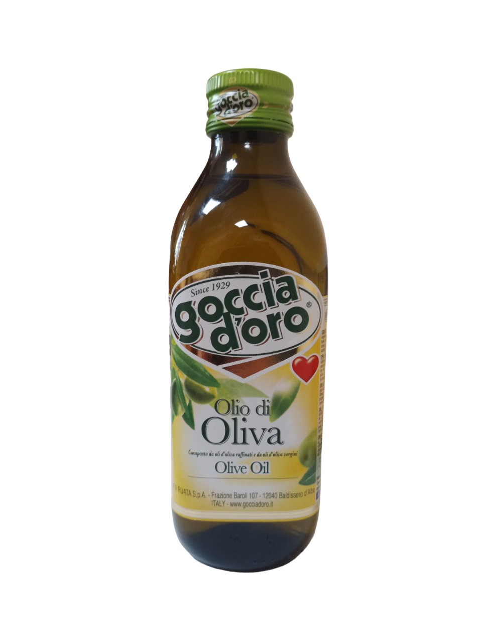 Оливкова Олія з оливок Goccia d'oro - 0.5 л (ІТАЛІЯ)