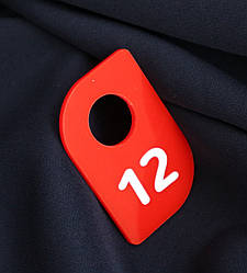 Червоний Акриловий номерок для гардероба