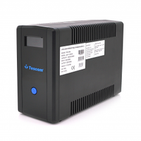 ИБП TESCOM TCM1200 (720W), LCD, AVR, 3st, 4xSCHUKO socket, 2x12V7Ah, RS232, USB, RJ45, plastik Case (460 x 225