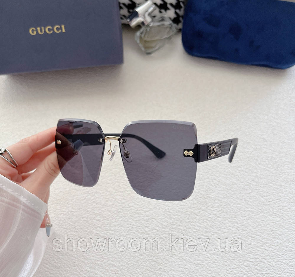 Жіночі безоправные сонцезахисні окуляри GG 5191 black