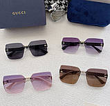 Жіночі безоправные сонцезахисні окуляри GG 5191 black, фото 2