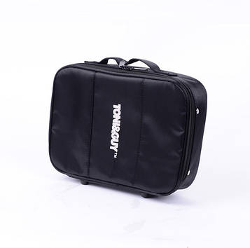 Чохол для машинок, тримерів + відділення для трьох пар ножиць Toni&Guy 2in1 Black&Gray (T&G-0012)