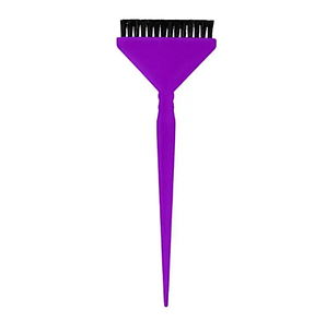 Пензель для фарбування волосся Shine з короткою щетиною (10мм) широкий фіолетовий, sh-114-violet