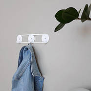 Металева настінна вішалка Orbis (біла), фото 3