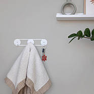 Металева настінна вішалка Orbis (біла), фото 4