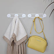 Металева настінна вішалка Orbis (біла), фото 6