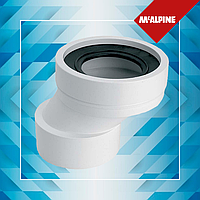 Колено-подключение к WC со смещенным центром (40 мм) без уплотнителя WC-CON4B McAlpine