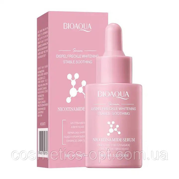 Сироватка для жирної проблемної шкіри з ніацинамідом Bioaqua Nicotinamide Serum, 30 мл