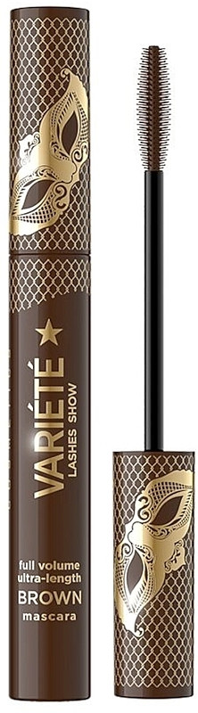 Тушь для ресниц Eveline Cosmetics Variete Lashes Show Full Volume Ultra-Length Mascara Brown, 10 мл, фото 1
