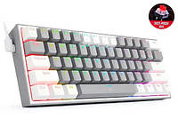 REDRAGON Fizz K617 Игровая Механическая Клавиатура с Подсветкой Клавиш RGB Клавиатура 60% Серо-белая |GW|