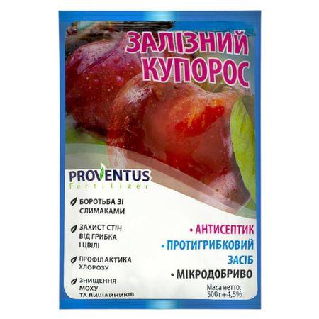 Залізний купорос 500г 30шт/ящ / Фунгіцид для рослин проти грибкових захворювань, моху та лишайників