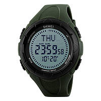 Skmei 1232 мужские спортивные часы с компасом зеленые