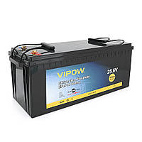 Акумуляторна батарея Vipow LiFePO4 25,6V 100Ah з вбудованою ВМS платою 80A (523*207*215)