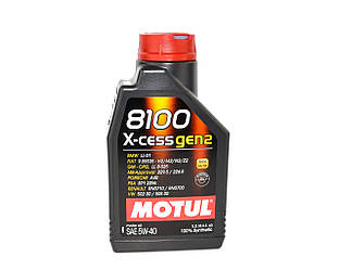 Моторна олива Motul 8100 X-cess gen2 5W-40, 1 л. - ACEA A3/B4