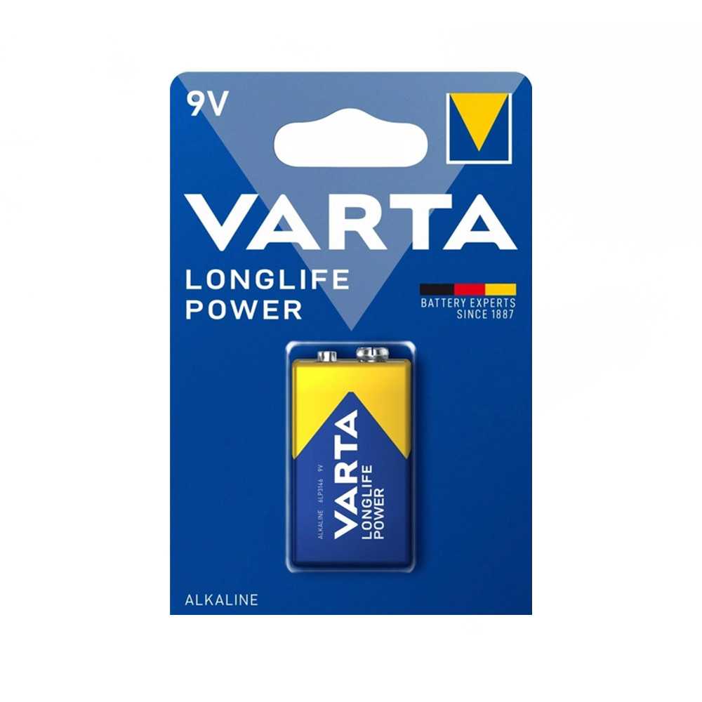 Батарейка Крона (6LP3146) Varta Longlife Power Alkaline (9v), фото 1