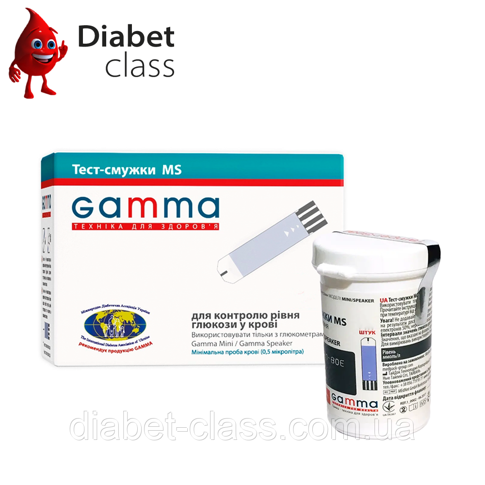 Тест-смужки Гамма MS (Gamma MS) по 25 шт.