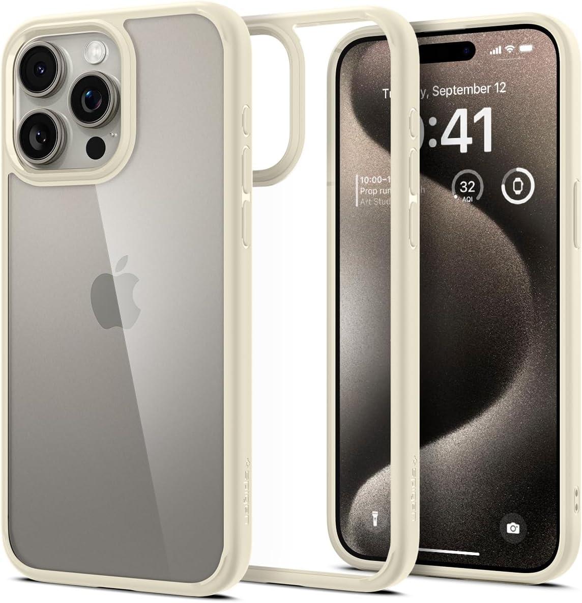 Чохол Spigen для iPhone 15 Pro Max - Ultra Hybrid, Sand Beige (ACS06571)