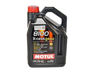 Моторна олива Motul 8100 X-cess gen2 5W-40, 5 л. - ACEA A3/B4