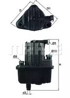 Фильтр топливный Renault Clio/Modus 1.5dCi 04-, MAHLE (KL469)