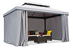 Садовий павільйон Valencia 3х4м із шторами Сірий, фото 3