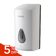 Дозатор для рідкого антисептика сенсорний Rixo Maggio SA018WS автоматичний дозатор 1000 мл білий