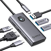 ORICO USB C Docking Station 6 в 1 Хаб