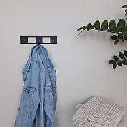 Металева настінна вішалка Kanto (чорна), фото 5