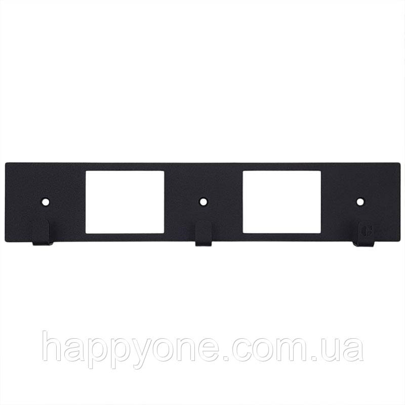 Металева настінна вішалка Kanto (чорна), фото 1