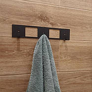 Металева настінна вішалка Kanto (чорна), фото 8