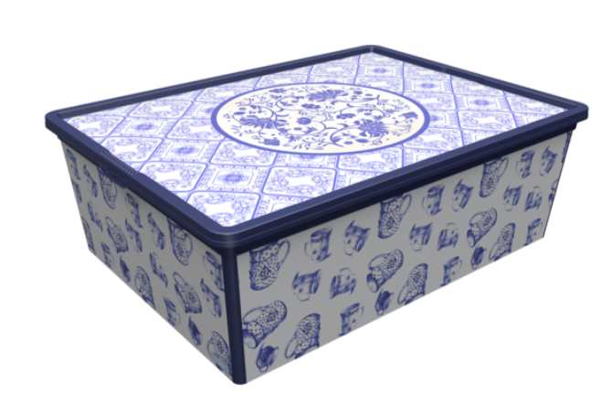 Коробка Кошик для зберігання пластиковий 17.5х37х52.5 QUTU 25 л 6709309, фото 1