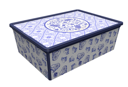 Коробка Кошик для зберігання пластиковий 17.5х37х52.5 QUTU 25 л 6709309