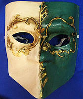 Маска карнавальна венеціанська для особи з пап'є-маше (h-16,5 см)