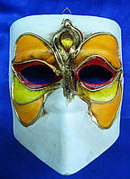 Маска карнавальна венеціанська для особи з пап'є-маше (h-16,5 см)