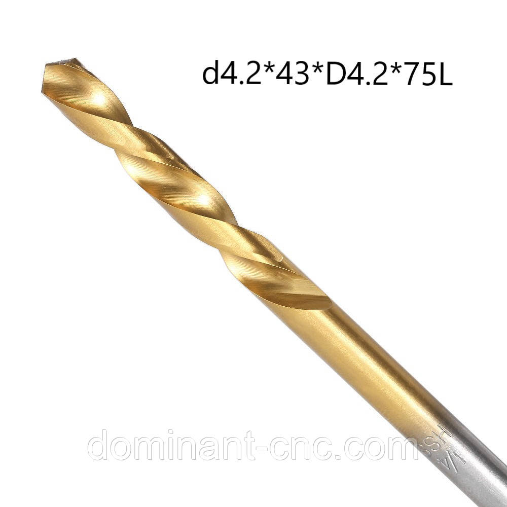 Свердло по металу d4.2*43*D4.2*75L