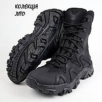 Шкіряні тактичні берці OKSY TACTICAL Black літні (сітка) 40 розмір арт.0700107-sitka