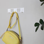 Металева настінна вішалка Kanto (біла), фото 3